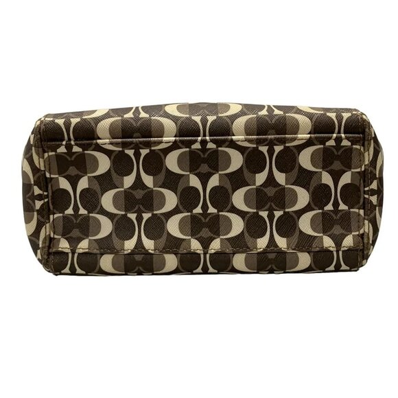 Auth COACH Peyton Dream Signature F26401 Brown Beige PVC Leather - Handbag - Picture 3 of 15